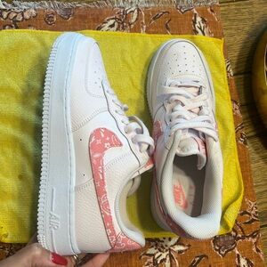 Nike White and Pink Shoes